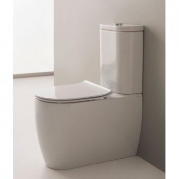 Nádrž WC kompaktowy Scarabeo Moon biela 36x15x44cm- sanitbuy.pl