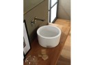 Umývadlo na postavenie na dosku Scarabeo Bucket 35x22 cm bez prepadu biela