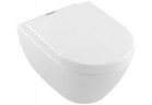 Závesné wc lievikový Villeroy&Boch Subway 2, 370x560mm TECHNOLOGIA ViFresh, CeramicPlus, odtok vodorovný biela