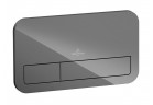 Ovládacie tlačidlo Villeroy&Boch ViConnect Glass, Glossy Grey, 26.9 x 16 cm, 2 zakresowy