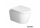 Misa WC Duravit ME by Starck závesné Compact Rimless 37x48 cm, lievikový, biela S povrchom WonderGliss- sanitbuy.pl