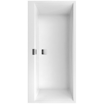 Vaňa obdĺžniková Villeroy&Boch Squaro Edge 12, 180x80 cm s nohami i systemem przlewowo-odtokovom, biela Alpin- sanitbuy.pl