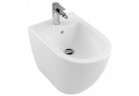 Bidet stojaci Villeroy&Boch Subway 2.0, 37x56 cm, s jedným ventilom na baterię, z prepadom, biely