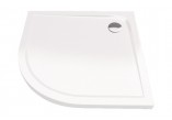 Štvorcová sprchová vanička Excellent Base 800x800mm akrylátové biely- sanitbuy.pl