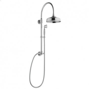 Sprchový systém Armando Vicario z a sprchovou hlavou a stropnou sprchou 20cm bronzo- sanitbuy.pl