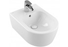 Závesný bidet Villeroy&Bocha Avento, 37x53 cm, z 1 otworem, z prepadom, biely