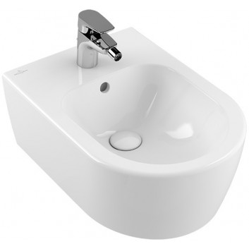 Závesný bidet Villeroy&Bocha Avento, 37x53 cm, z 1 otworem, z prepadom, biely- sanitbuy.pl