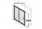 Dverí Huppe Aura Elegance , 900 x 900 mm, sklo číre strieborná mat , - sanitbuy.pl