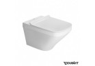 Misa WC Duravit DuraStyle závesné Rimless 37x54 cm, lievikový, biela S povrchom WonderGliss spolu s pozvoľným sklápaním sedadlo