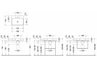 Umývadlo závesné Duravit DuraSquare 60x47 cm s otvorom pre batériu, bez prepadu biela