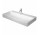 Umývadlo závesné Duravit DuraSquare 100x47 cm s otvorom pre batériu, bez prepadu biela