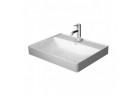 Umývadlo na postavenie na dosku Duravit DuraSquare 60x47 cm s otvorom pre batériu, bez prepadu biela