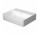 Umývadlo na postavenie na dosku Duravit DuraSquare 45x35 cm bez otvoru pre batériu, bez prepadu biela