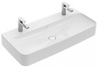 Umývadlo stenová obdĺžniková Villeroy&Boch Finion 1000x470 mm bez prepadu Weiss Alpin CeramicPlus do dwóch armatur 1-otworowych