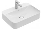 Umývadlo na postavenie na dosku Villeroy&Boch Finion 600 x 445 mm, bez prepadu, CeramicPlus, możliwy montáž armatury 3 otvory, biela