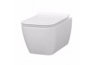 Závesné wc z Idevit Halley 520x360mm Rimless s pozvoľným sklápaním sedadlo biela