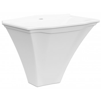 Umývadlo keramické Závěsná Idevit Neo Classic 56x44x46.5cm biely- sanitbuy.pl