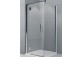 Štvorcový sprchovací kút ľavé 90x90 Novellini Modus G+F sklo číre, profil chróm - sanitbuy.pl