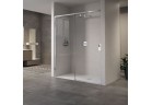 Dverí sprchové ľavé Novellini Opera 2PH s pevnou stenou 147-150x200cm sklo číre, profil chróm
