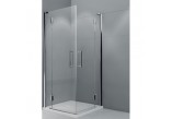 Štvorcový sprchovací kút Novellini Modus A 70x70x200cm sklo číre, profil chróm- sanitbuy.pl