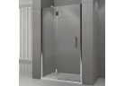 Dverí s pevnou stenou ľavé Novellini Modus G 80x195cm sklo číre, profil chróm