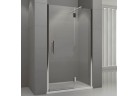Dverí s pevnou stenou pravé Novellini Modus G 80x195cm sklo číre, profil chróm