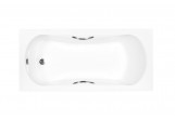 Vaňa obdĺžniková Besco Aria Plus 150x70 z uchwytami biela 