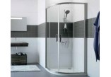 Štvrťkruhový sprchovací kút Huppe Classics 2 100x80cm profil chróm/strieborná lesklá, AntiPlaque v cene- sanitbuy.pl