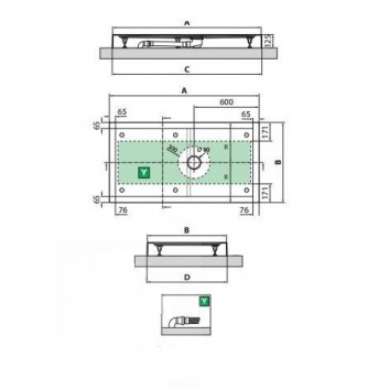 Sprchová vanička Novellini Olympic s integrovaným panelom 140x75 cm - nízky- sanitbuy.pl