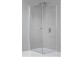 Štvorcový sprchovací kút Sanplast Prestige III, 90x90 cm, wys. 195 cm, sklo číre, saténové profily lesklý- sanitbuy.pl