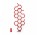 Radiátor Terma Hex 122x48,6 - biely/ farba
