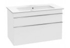 Skrinka podumývadlová Villeroy&Boch Venticello. 753x590x502mm, úchyty chróm, glossy white