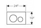 Ovládacie tlačidlo Geberit Sigma20 nerez szczotkowana/leštená/szczotkowana - sanitbuy.pl