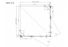 Sprchový kút obdĺžniková Ravak SmartLine SMSRV4 80x80x190 cm S povrchom AntiCalc, profile chróm sklo číre 