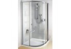 Sprchový kút Ravak Pivot PSKK3-80 štvrťkruhový polerowane hliník + transparent 