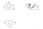 Misa WC GSI Norm závesné 50x36cm z systemem SWIRLFLUSH 