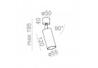 Reflektor AQForm PET 230V Spot Phase-Control, biely