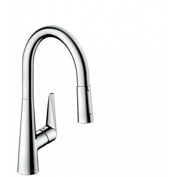 Drezová batéria Hansgrohe Talis S 160 s výsuvnou sprchou DN15, chróm- sanitbuy.pl