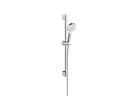 Sprchový set Hansgrohe Crometta 1jet Unica EcoSmart 0,65m, biely/chróm