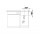 Drez Blanco Subline 375-U keramický 41.4x45.6cm bez automatickej zátky, čierna