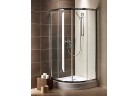 Sprchový kút Radaway Premium Plus a1900 900 mm štvrťkruhový s dverami z dvoch častí, sklo číre