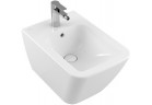 Závesný bidet Villeroy&Boch Finion 375 x 560 mm z prepadom pre 1 otvorovou armatúru Stone White CerammicPlus biely