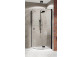 Štvorcový sprchovací kút symetrická Radaway Essenza New Black PTJ 80x80 dverí ľavé, profil čierna, sklo číre- sanitbuy.pl