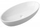 Umývadlo na postavenie na dosku Omnires Siena L UN Marble+ 60x35cm, biela