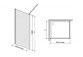 Pevná bočná stena Sanplast TX Walk-In 110x190 cm, saténové profily lesklý, sklo číre- sanitbuy.pl