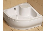 Akrylátátová sprchová vanička Radaway Korfu A 90x90 cm štvrťkruhový