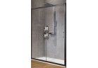 Dverí do niky Novellini Zephyros 2P dvojdielny 96x195 cm sklo transparent, profil čierna
