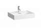  Umývadlo na postavenie na dosku Kartell by Laufen, bez otvoru pre batériu, 60x46, biela