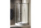 Sprchový kút Radaway Premium Plus a1700 800 mm štvrťkruhový s dverami z dvoch častí, sklo číre