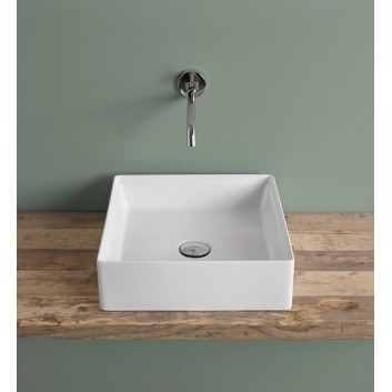 Umývadlo Artceram Scalino, na postavenie na dosku, 38x38 cm, grey olive